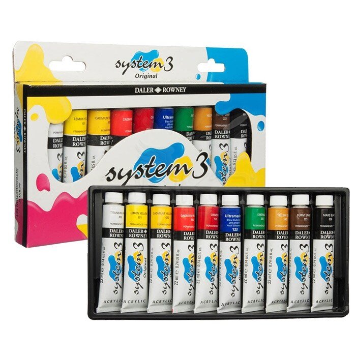 DALER-ROWNEY System 3 Acrylic Paint Sets Intro Set