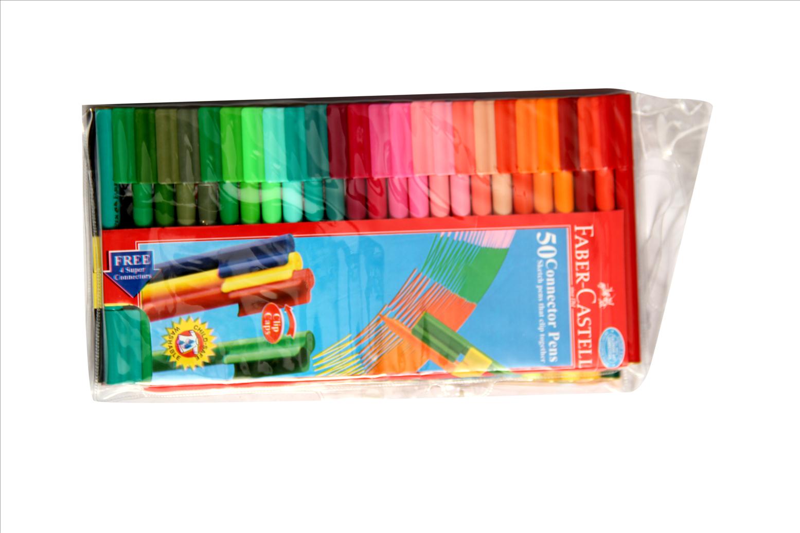 Faber-Castell 50 Connector Pens – 50 Shades –  – Colourful  Stationery Sellers