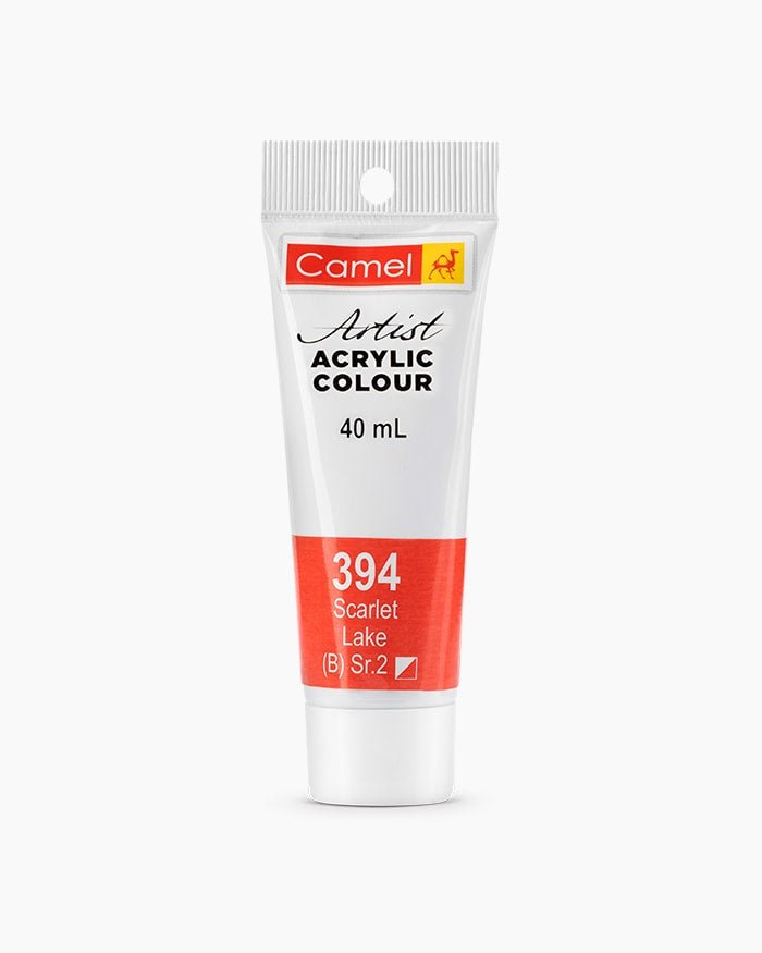 Camel Acrylic 40ml 394 Scarlet Lake | Reliance Fine Art |Acrylic PaintsCamel Acrylic Paint 40 MLCamel Artist Acrylic Paint