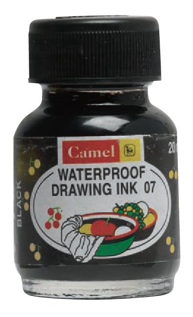 Camel Coloured Drawing Ink (black) (Indian Ink)