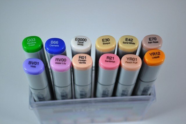 Copic Sketch Markers Set of 12 EX-03 - Alcohol Markers | Reliance Fine Art |Markers