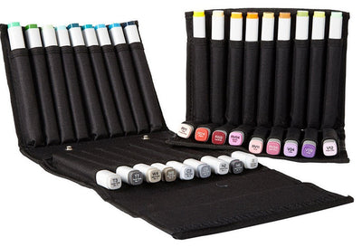 Copic Wallet 36 Markers Capacity - Black | Reliance Fine Art |Markers