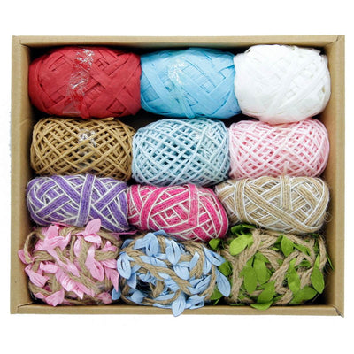 Craft Jute Rope Colour Mix 10 Mtrs 12Pcs (CJR12P-A) | Reliance Fine Art |