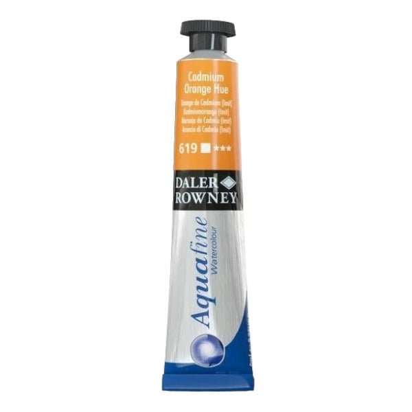 Daler-Rowney Aquafine Watercolour - 8ml - Cadmium Orange Hue (619) | Reliance Fine Art |Daler Rowney Aquafine Watercolor TubesWater ColorWatercolor Paint