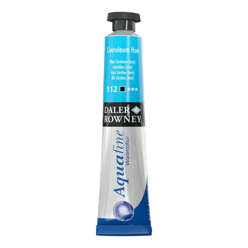 Daler-Rowney Aquafine Watercolour - 8ml - Cerulean Blue (Hue) (112) | Reliance Fine Art |Daler Rowney Aquafine Watercolor TubesWater ColorWatercolor Paint