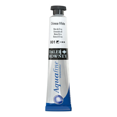 Daler-Rowney Aquafine Watercolour - 8ml - Chinese White (001) | Reliance Fine Art |Daler Rowney Aquafine Watercolor TubesWater ColorWatercolor Paint