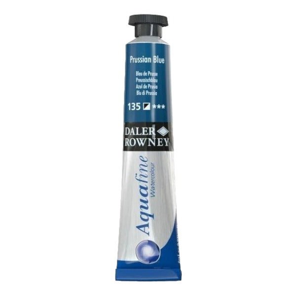 Daler-Rowney Aquafine Watercolour - 8ml - Prussian Blue (135) | Reliance Fine Art |Daler Rowney Aquafine Watercolor TubesWater ColorWatercolor Paint