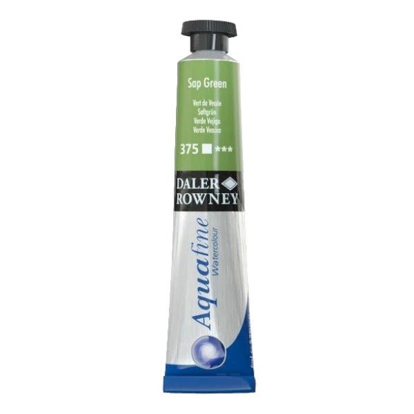 Daler-Rowney Aquafine Watercolour - 8ml - Sap Green (375) | Reliance Fine Art |Daler Rowney Aquafine Watercolor TubesWater ColorWatercolor Paint