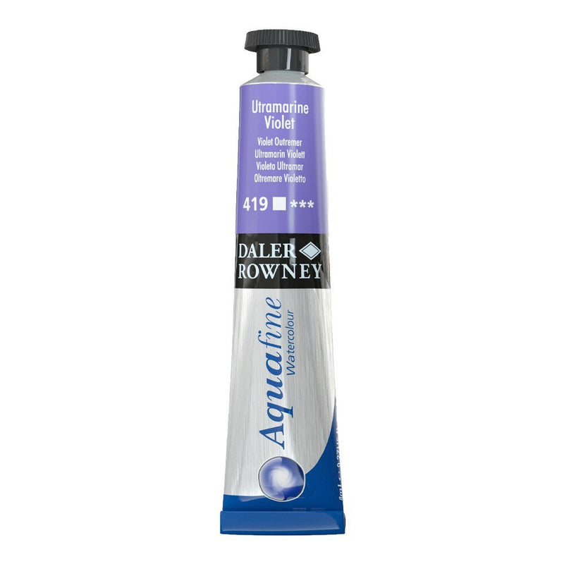 Daler-Rowney Aquafine Watercolour - 8ml - Ultramarine Violet (419) | Reliance Fine Art |Daler Rowney Aquafine Watercolor TubesWater ColorWatercolor Paint