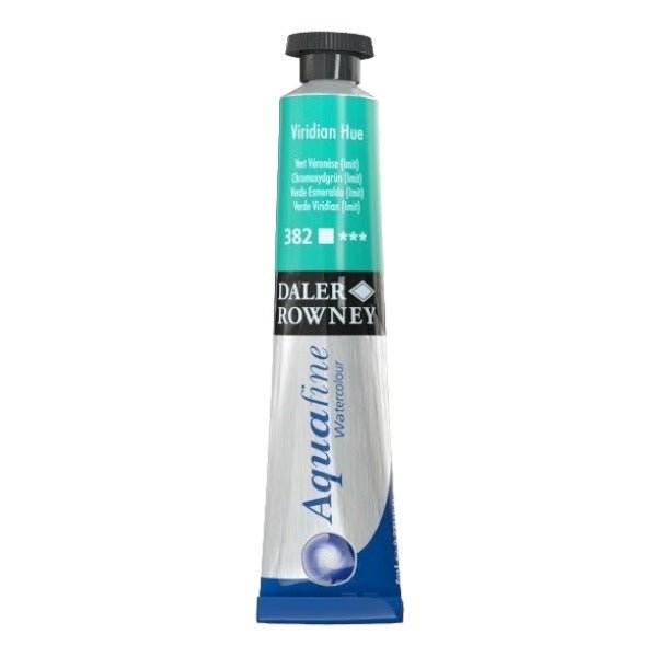 Daler-Rowney Aquafine Watercolour - 8ml - Viridian (Hue) (382) | Reliance Fine Art |Daler Rowney Aquafine Watercolor TubesWater ColorWatercolor Paint