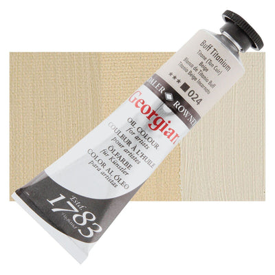 Daler Rowney Georgian Oil 38 ML Buff Titanium (024) | Reliance Fine Art |Daler & Rowney Georgian Oil ColoursOil Paints