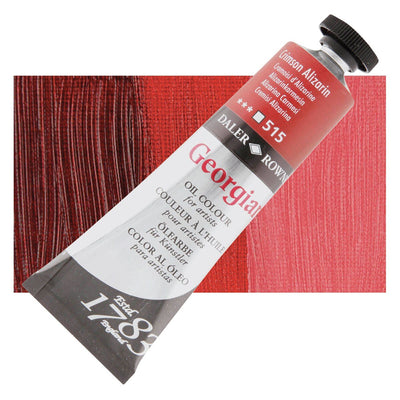 Daler Rowney Georgian Oil 38 ML Crimson Alizarin | Reliance Fine Art |Daler & Rowney Georgian Oil ColoursOil Paints