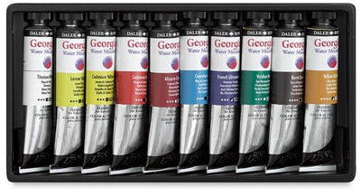 Daler & Rowney Georgian Water Mixable Oil Intro Set (10 Shades x20ML) (119900050) | Reliance Fine Art |Oil Paint SetsPaint Sets