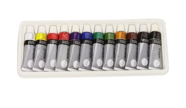 Daler & Rowney Simply Acrylic Colour Set (12 Shades x 12ML) | Reliance Fine Art |Acrylic Paint SetsPaint Sets