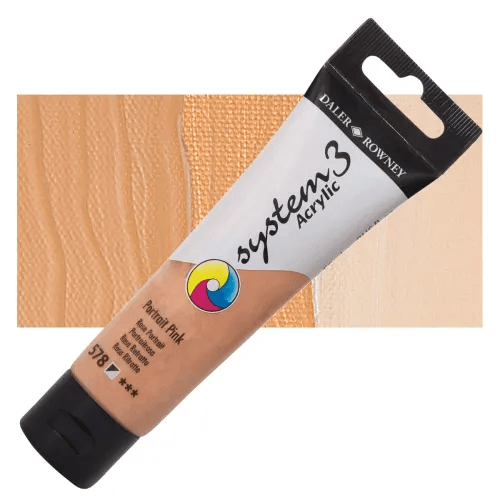 Daler & Rowney System3 150ML PORTRAIT PINK (578) | Reliance Fine Art |Acrylic PaintsDaler & Rowney System3 Acrylics