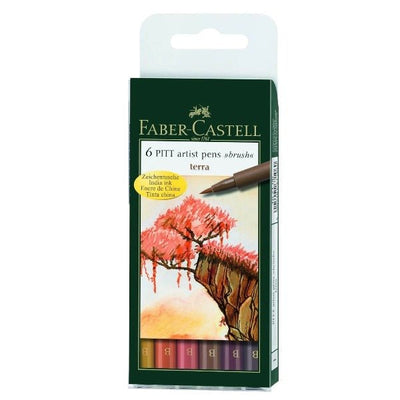 Faber Castell Pitt Artists Pen Set of 6 Light Skin Tone Brush pens | Reliance Fine Art |Illustration Pens & Brush Pens