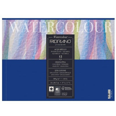 Fabriano Artist Paper: Watercolor Paper Cold Pressed 200gsm 10