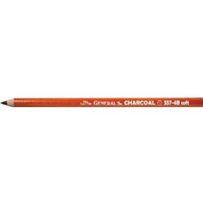 Generals Charcoal Sketching Pencil 4B Single - Soft (L-557-4B) | Reliance Fine Art |Individual Charcoal & Graphite Pencils