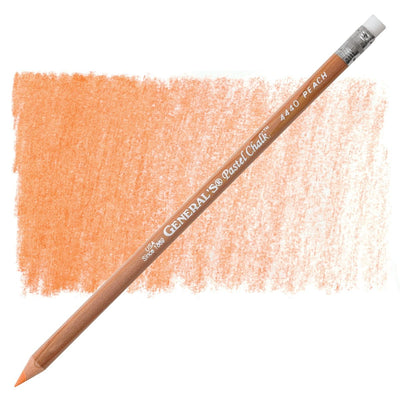 Generals Pastel Chalk Pencil Peach Single (L-4440) | Reliance Fine Art |Individual Charcoal & Graphite Pencils