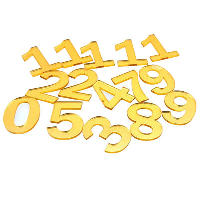 Gold Acrylic Numbers For Clock 12 Pcs Set (AN1T00) | Reliance Fine Art |Moulds & Surfaces for Resin and Fluid ArtResin and Fluid Art