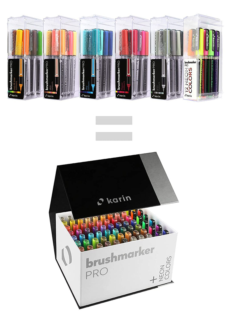 Brushmarker PRO Mega Box PLUS 72 colors + 3 blenders set - The Art  Store/Commercial Art Supply
