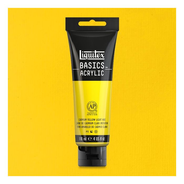 Liquitex Basics Acrylic 118ML 160 Cadmium Yellow Light | Reliance Fine Art |Acrylic PaintsLiquitex Basics Acrylic Paint 118 ML