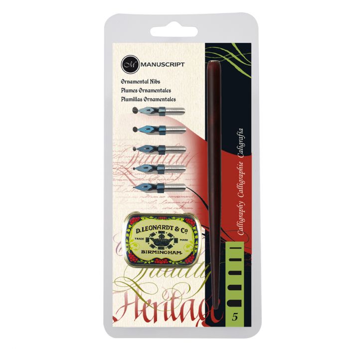 Manuscript Ornamental Nibs Dip Pen Set (MDP2096) | Reliance Fine Art |Calligraphy & Lettering