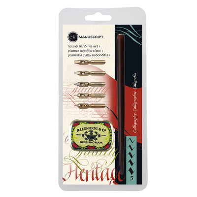 Manuscript Round Hand Dip Pen Set (MDP2026-A) | Reliance Fine Art |Calligraphy & Lettering