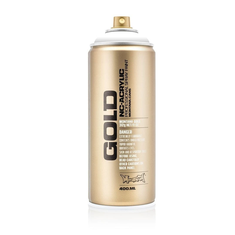 Montana Gold Spray Paint 400 ML -Shock White Pure (S9120) | Reliance Fine Art |Spray Paint