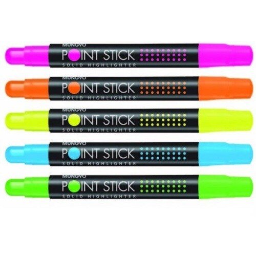 Mungyo Point Stick Highlighter Set of 5 Colours | Reliance Fine Art |Calligraphy & Lettering