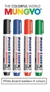 Mungyo White Board Marker set of 4 | Reliance Fine Art |Office StationeryStationery