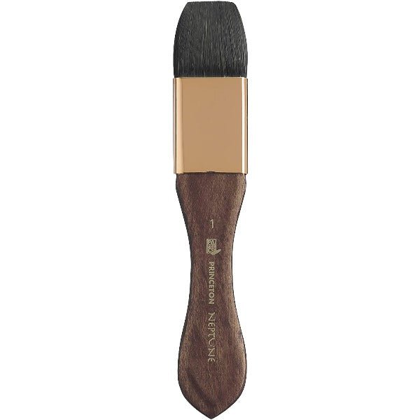 PRINCETON NEPTUNE SH MOTTLER BRUSH Size 1 INCH SYNTHETIC SQUIRREL HAIR (P4750M100) | Reliance Fine Art |Princeton Neptune BrushesWatercolour Brushes