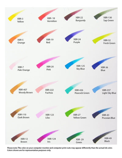 Sakura Koi Colouring Brush Pens Set of 24 | Reliance Fine Art |Illustration Pens & Brush Pens