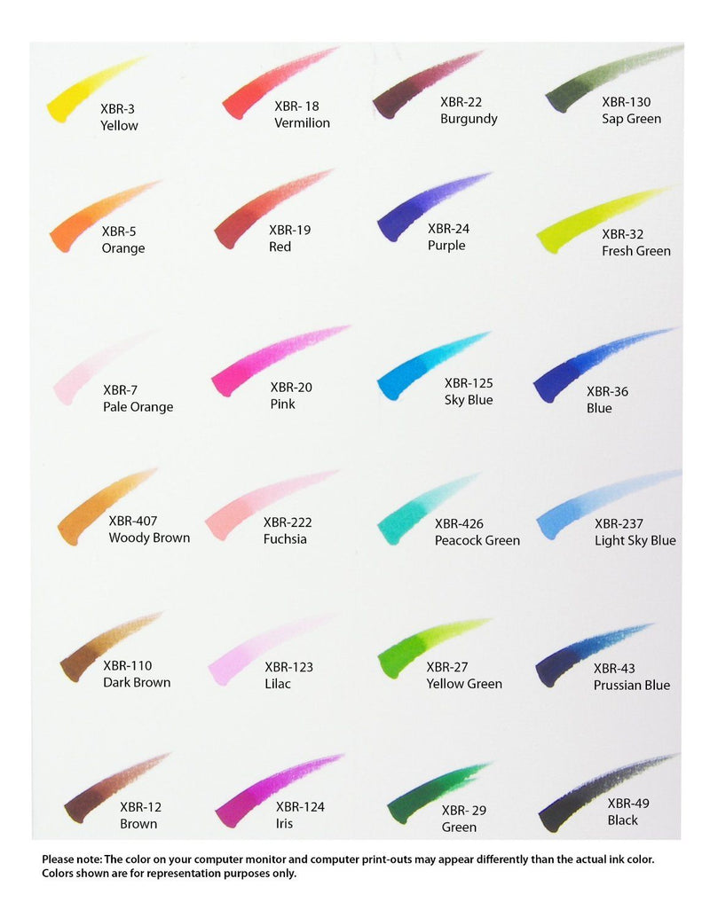 Sakura Koi Colouring Brush Pens Set of 24 | Reliance Fine Art |Illustration Pens & Brush Pens