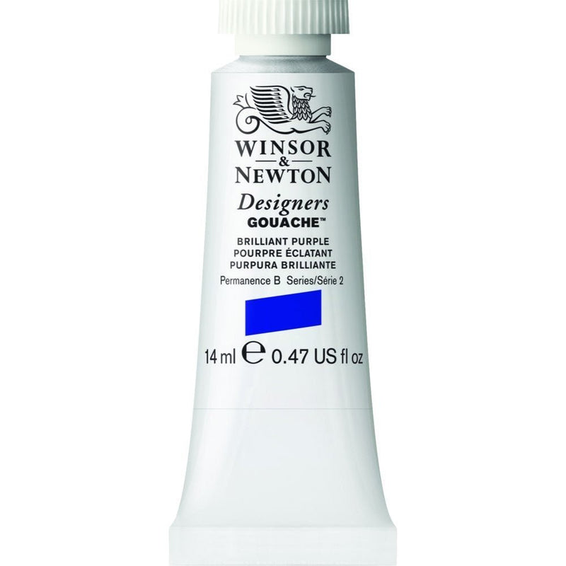 Winsor Newton Designer Gouache Brilliant Purple 14 ML S2 | Reliance Fine Art |Gouache PaintsWinsor & Newton Designer Gouache