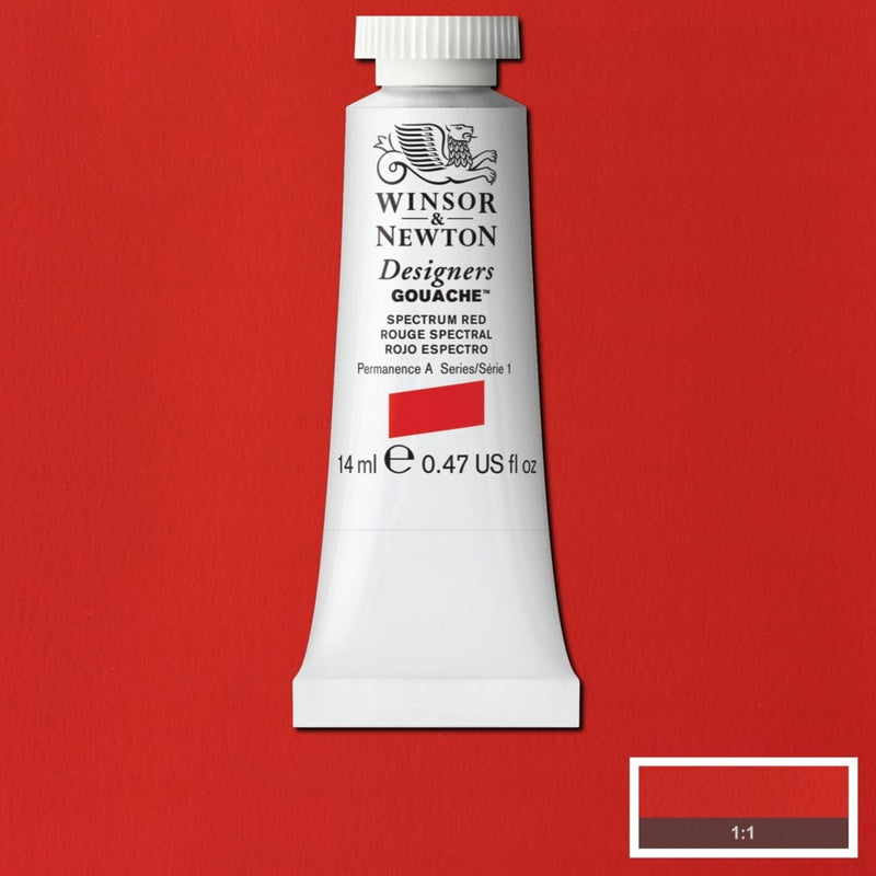 Winsor Newton Designer Gouache Spectrum Red 14 ML S1 | Reliance Fine Art |Gouache PaintsWinsor & Newton Designer Gouache