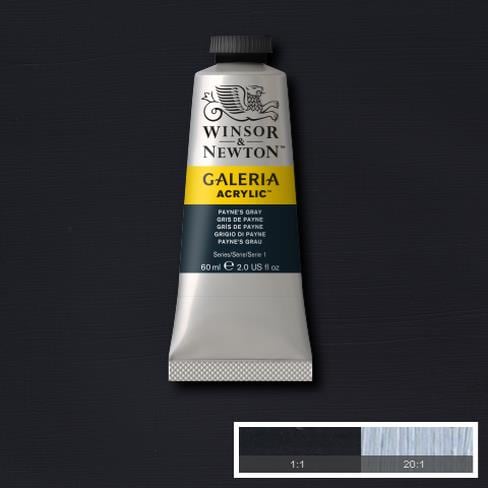 Winsor & Newton Galeria Acrylic 60ML Paynes Grey | Reliance Fine Art |Acrylic PaintsWinsor Newton Galeria Acrylic Paint