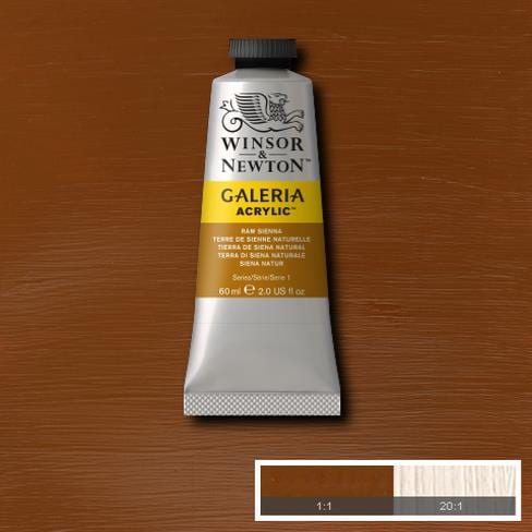 Winsor & Newton Galeria Acrylic 60ML Raw Sienna | Reliance Fine Art |Acrylic PaintsWinsor Newton Galeria Acrylic Paint