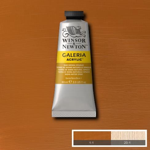 Winsor & Newton Galeria Acrylic 60ML Raw Sienna Opaque | Reliance Fine Art |Acrylic PaintsWinsor Newton Galeria Acrylic Paint