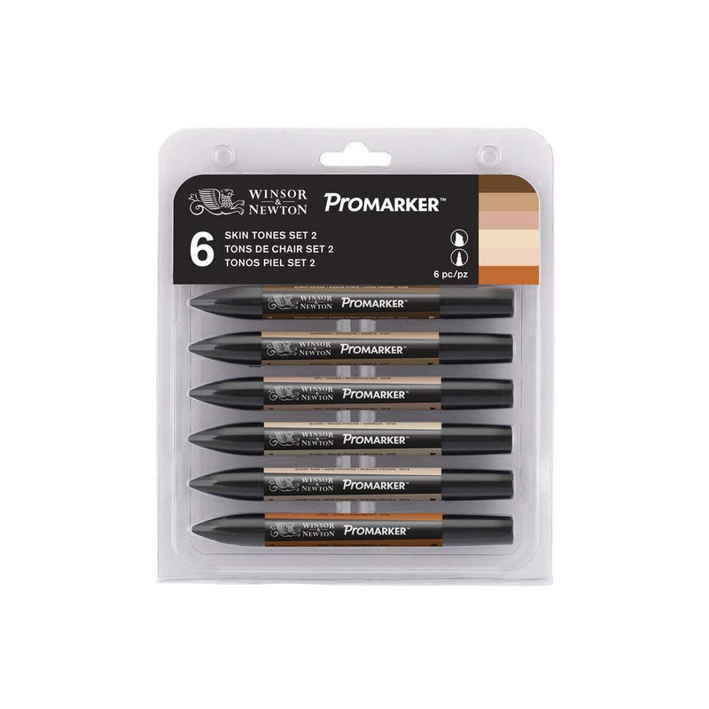 Winsor & Newton Promarker Skin Tones Set of 12+1 | Reliance Fine Art |Markers